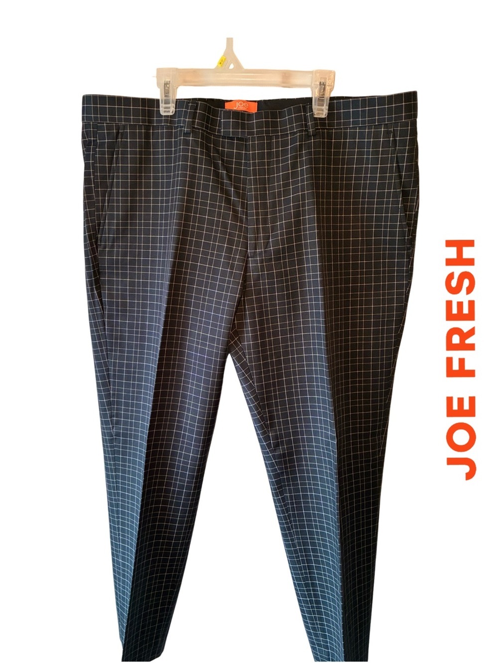 Joe Fresh Men's Black Windowpane Dress Pants - NWOT
